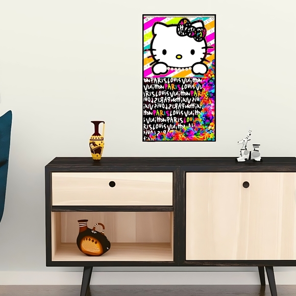 Hello Kitty 11"L×17"H Framed Wall Art - Picture 2 of 2